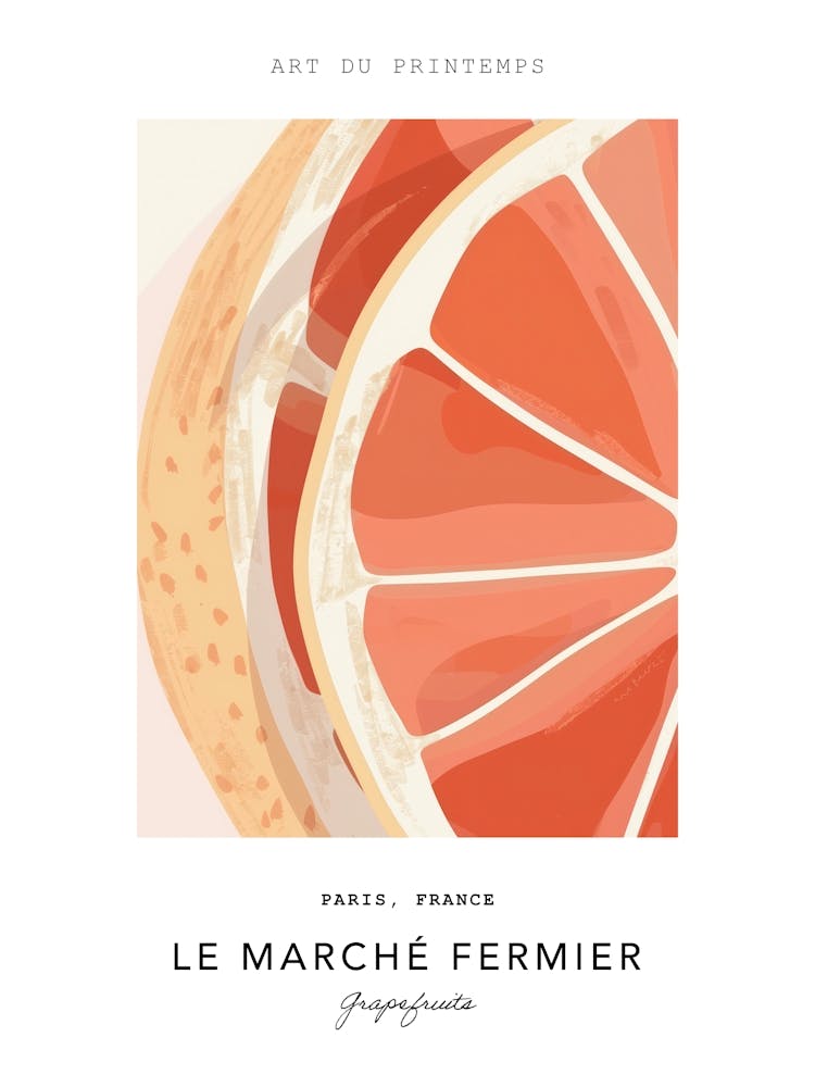 Grapefruits Le Marche Fermier Poster 6