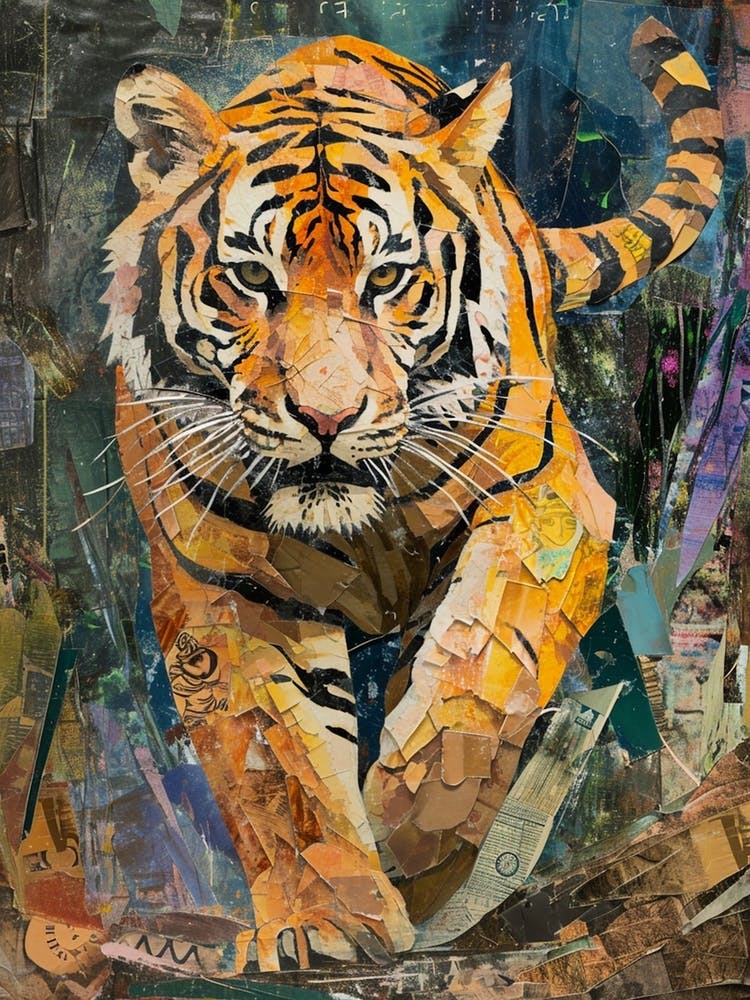 Kitsch Tiger Collage 3