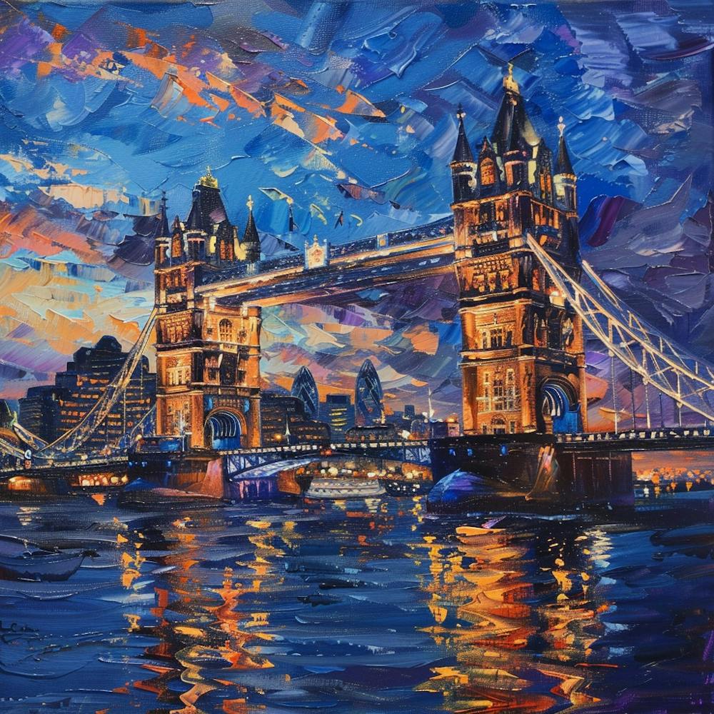 London Tower Bridge At Sunset