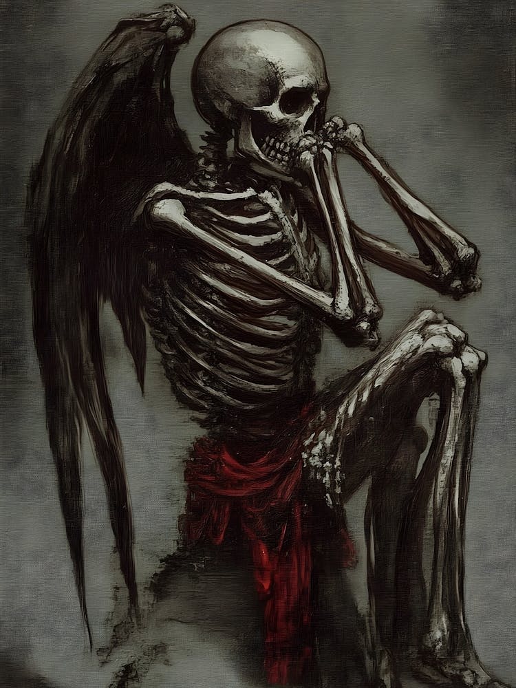 Skeleton With Wings 1