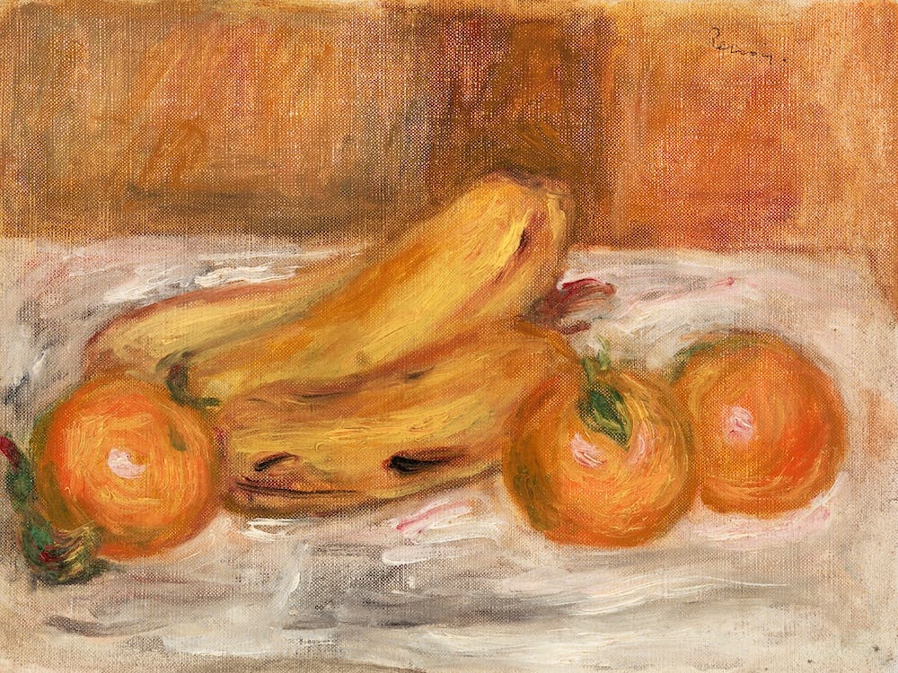 Oranges And Bananas(1913), Pierre Auguste Renoir