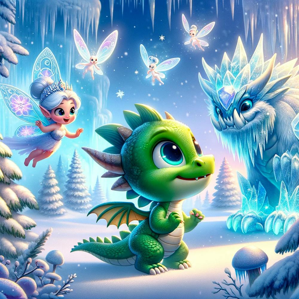 little dragon skiing 1