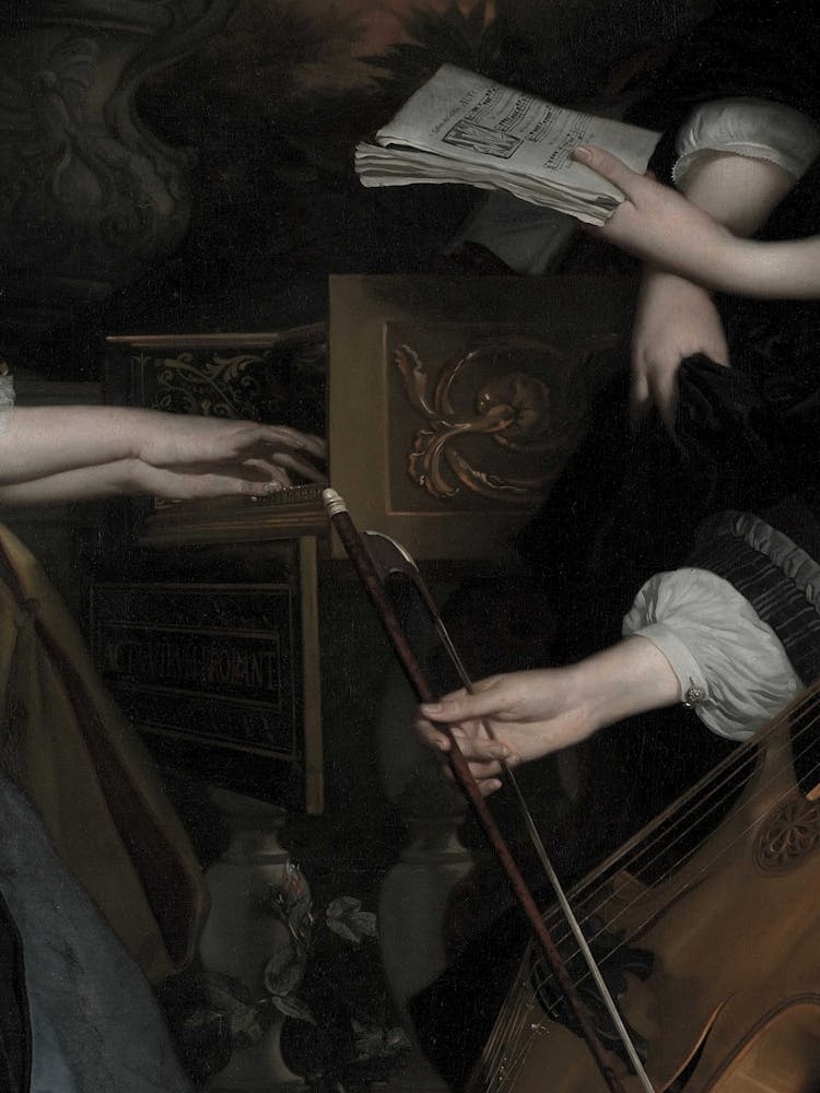 Two Ladies Playing Music