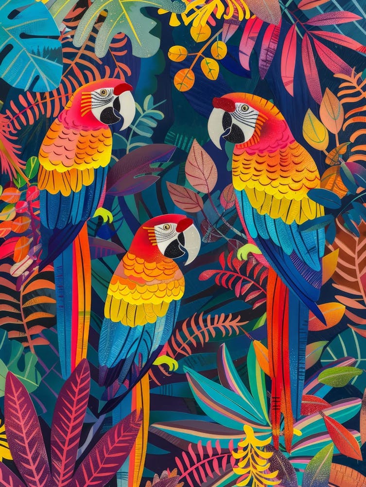 Tropical Parrots