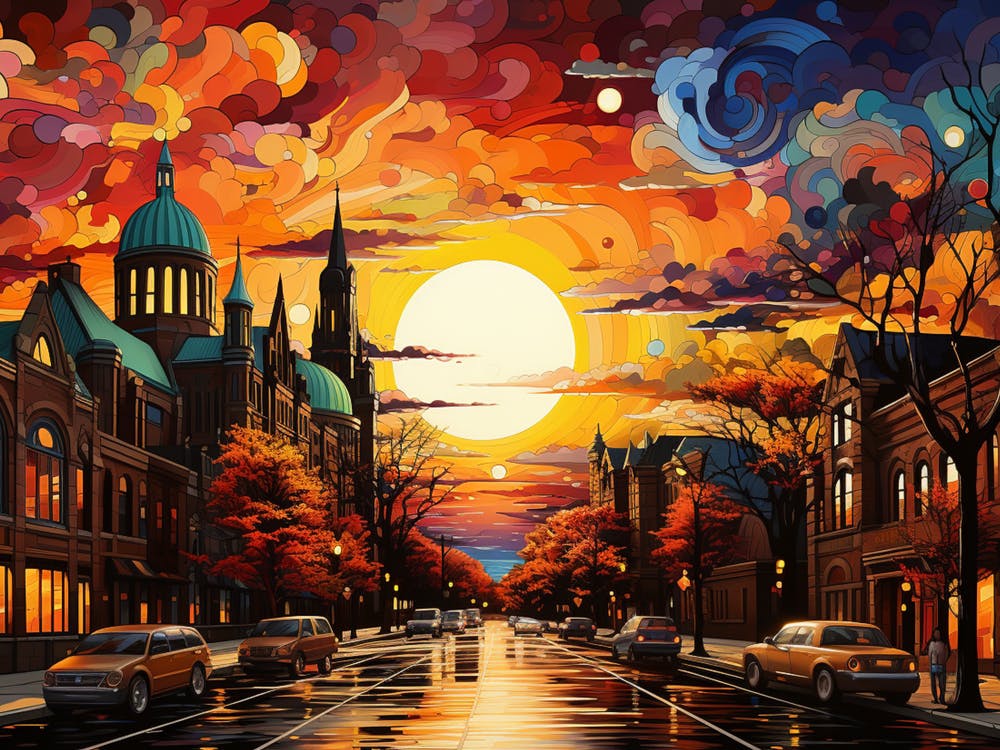 Pop Frontier: 1800s Landscapes Reimagined