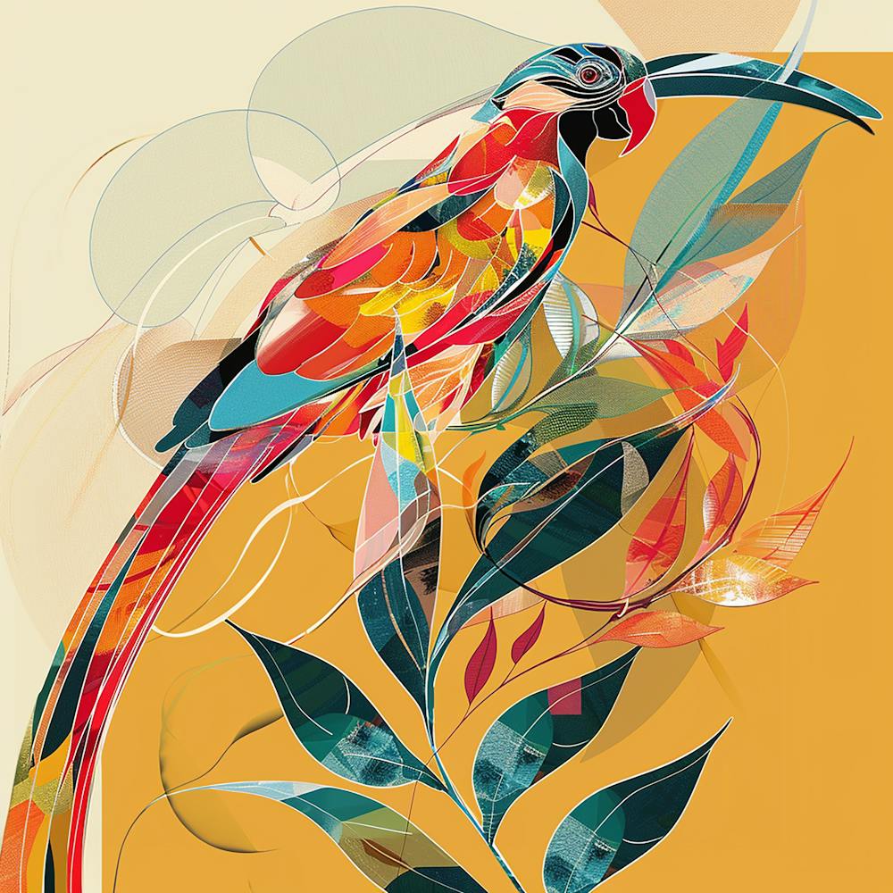 Colorful Bird Canvas Print - Colourful Parrot, city wall art, colorful wall art, home decor, minimal art, modern wall art, wall art, wall decoration, wall print colourful wall art, decor wall art, digital art, digital art download, interior wall art, downloadable art, eclectic wall, fantasy wall art, home decoration, home decor wall, printable art, printable wall art, wall art prints, artistic expression, contemporary, modern art print,