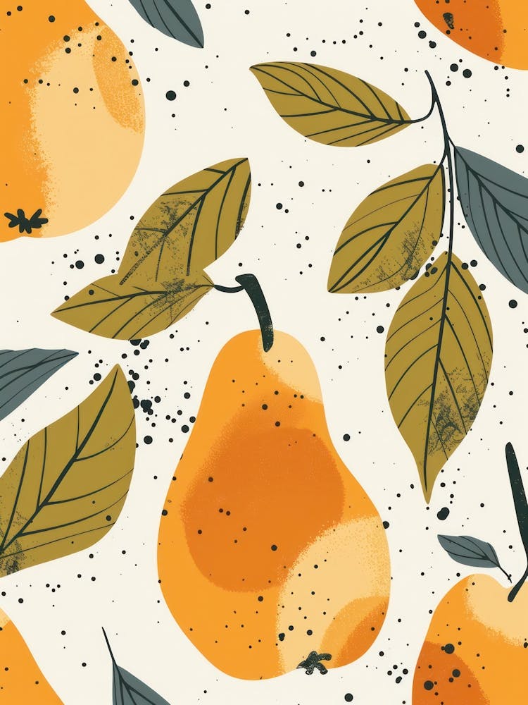 Pears Close Up Illustration 2