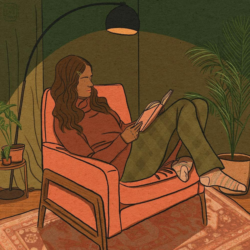 Lady Reading Cosy