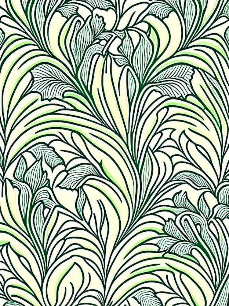 Shamrock Leaf William Morris Inspired