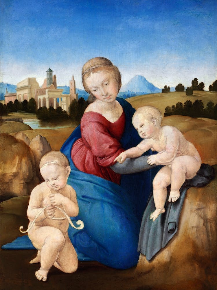 Madonna And Child With The Infant Saint John, Raphael