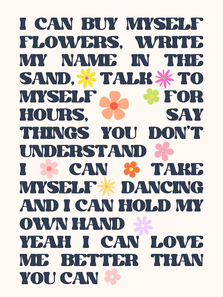 Miley Cyrus Flowers (Noir et Blanc) 1
