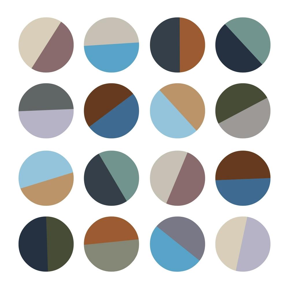 Circle Abstract Pattern Neutral Shabby Chic 1