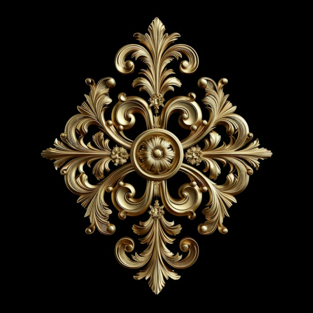 Gold Ornate Ornament