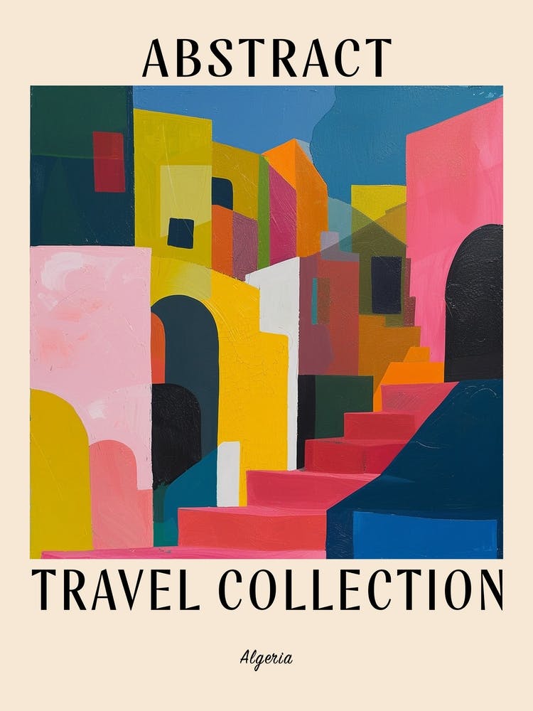 Abstract Travel Collection Poster Algeria 8