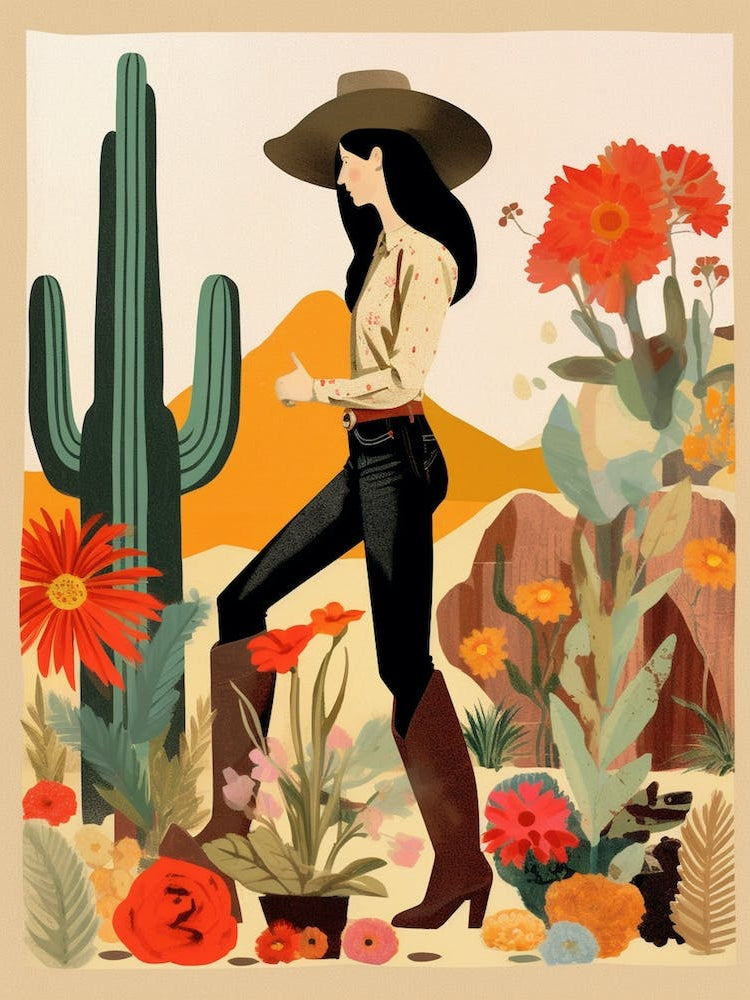 Collage Of Cowgirl Cactus 5