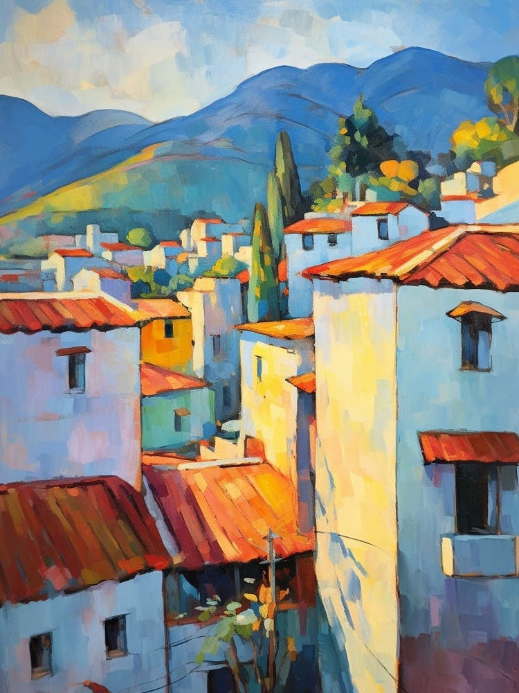 Chefchaouen Morocco 1 Fauvist Painting