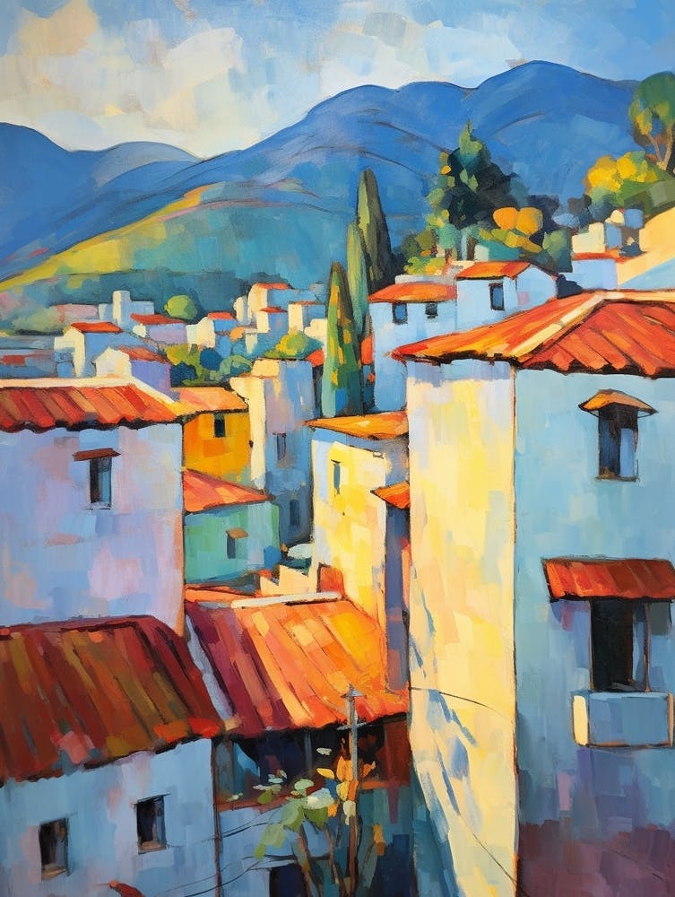 Chefchaouen Morocco 1 Fauvist Painting