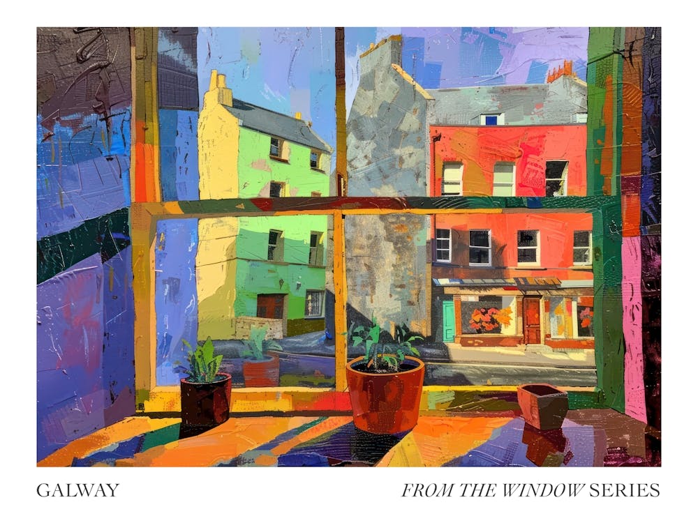 Galway From The Window Series Poster Painting 1