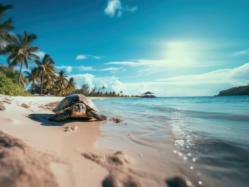 Turtle On The Beach 1