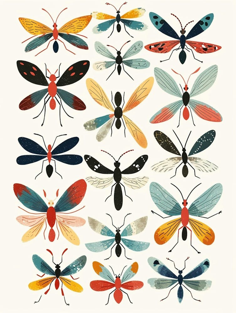 Colourful Insect 2 Illustration