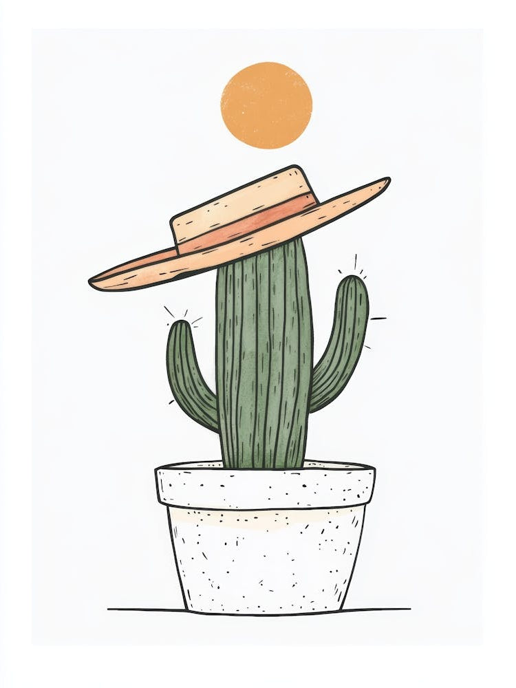 Cactus With Hat 1