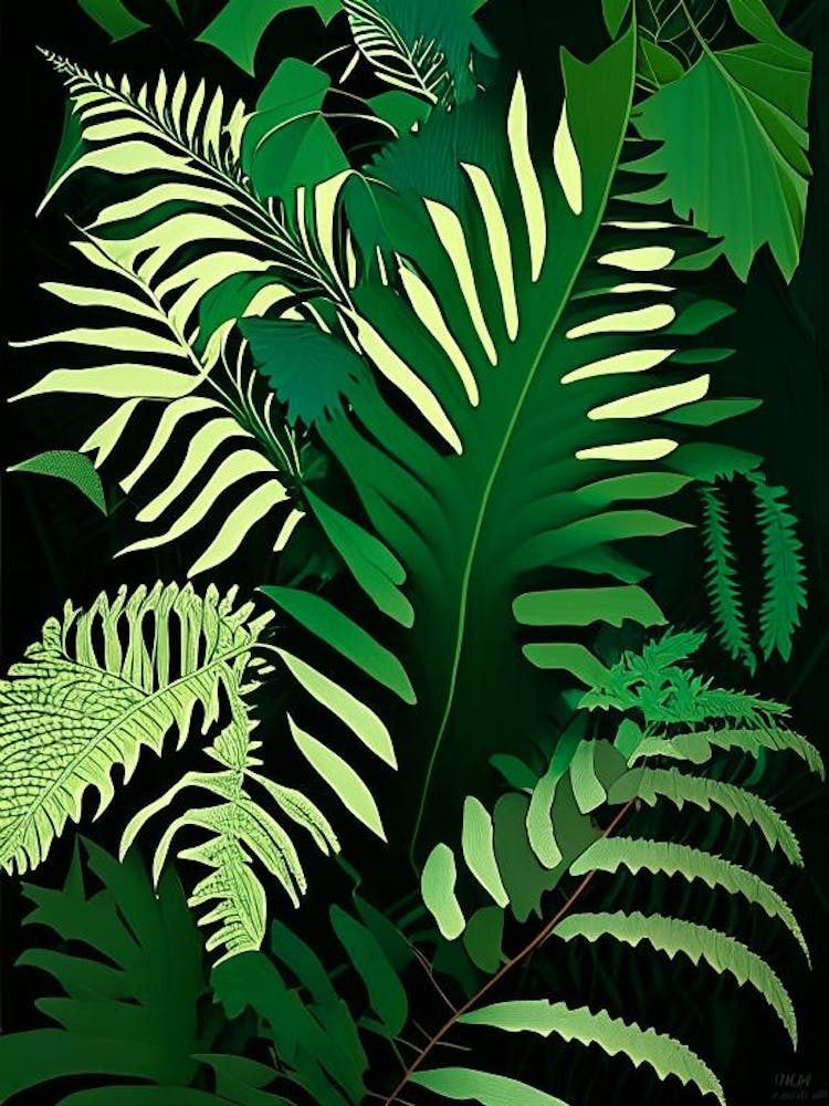 Crested Wood Fern Vibrant