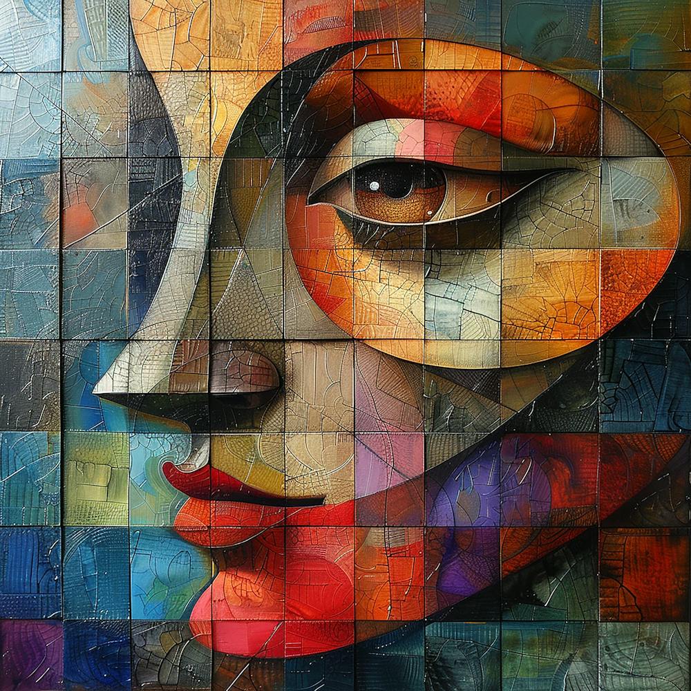 Abstract Of A Woman'S Face 11