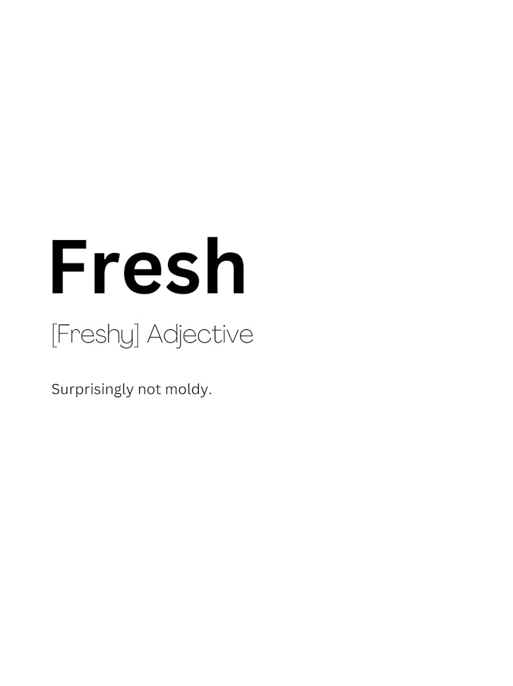 Fresh Definition Meaning