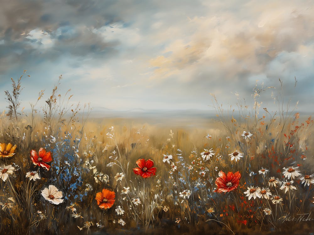 Wildblumenfeldlandschaft 10