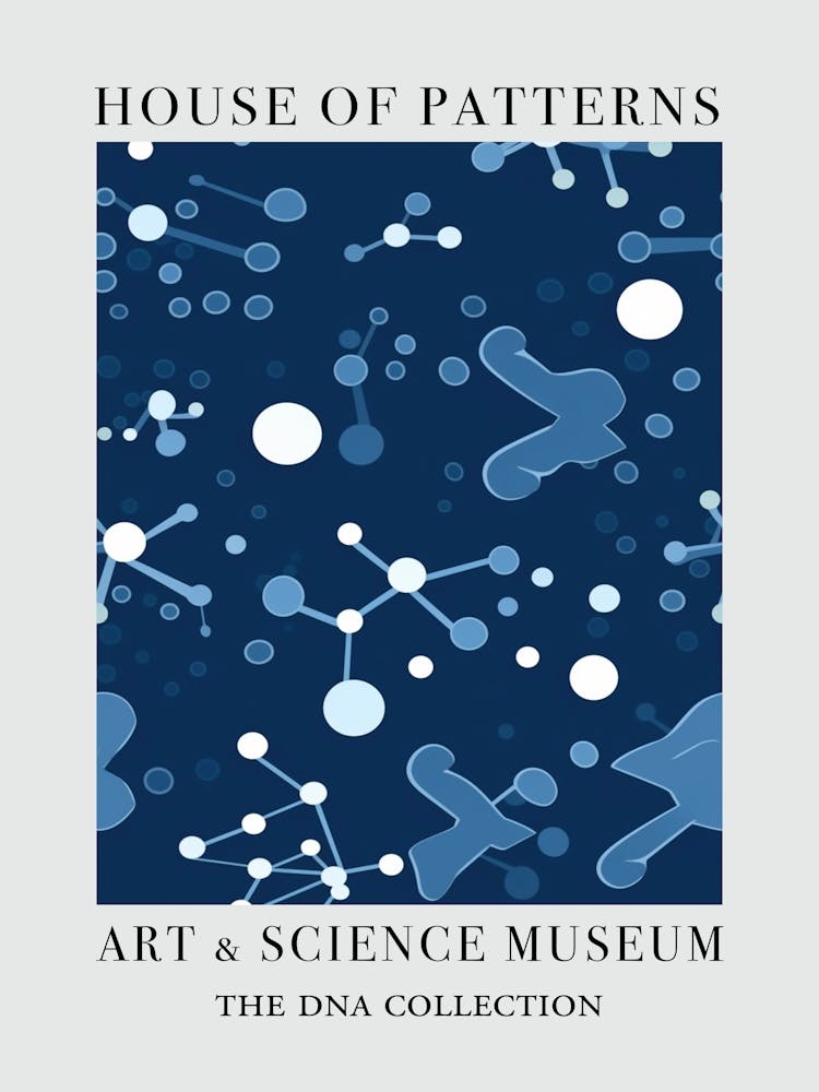 Watercolour Blue Dna 2 House Of Patterns