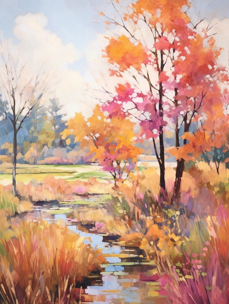 Autumn Gardens Painting Denver Botanic Gardens 1