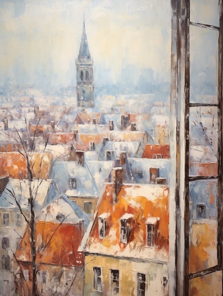 Winter Cityscape Bruges Belgium 2