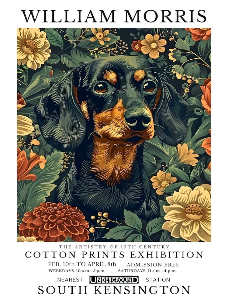William Morris animal Print