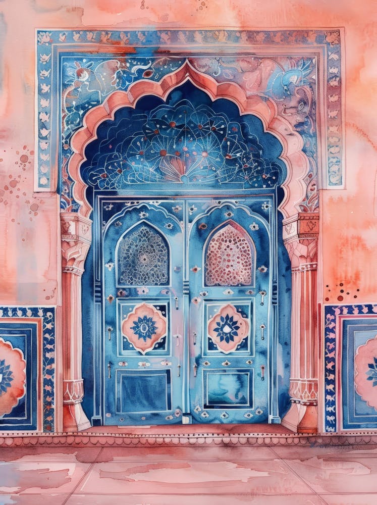 Blue Door In Rajasthan