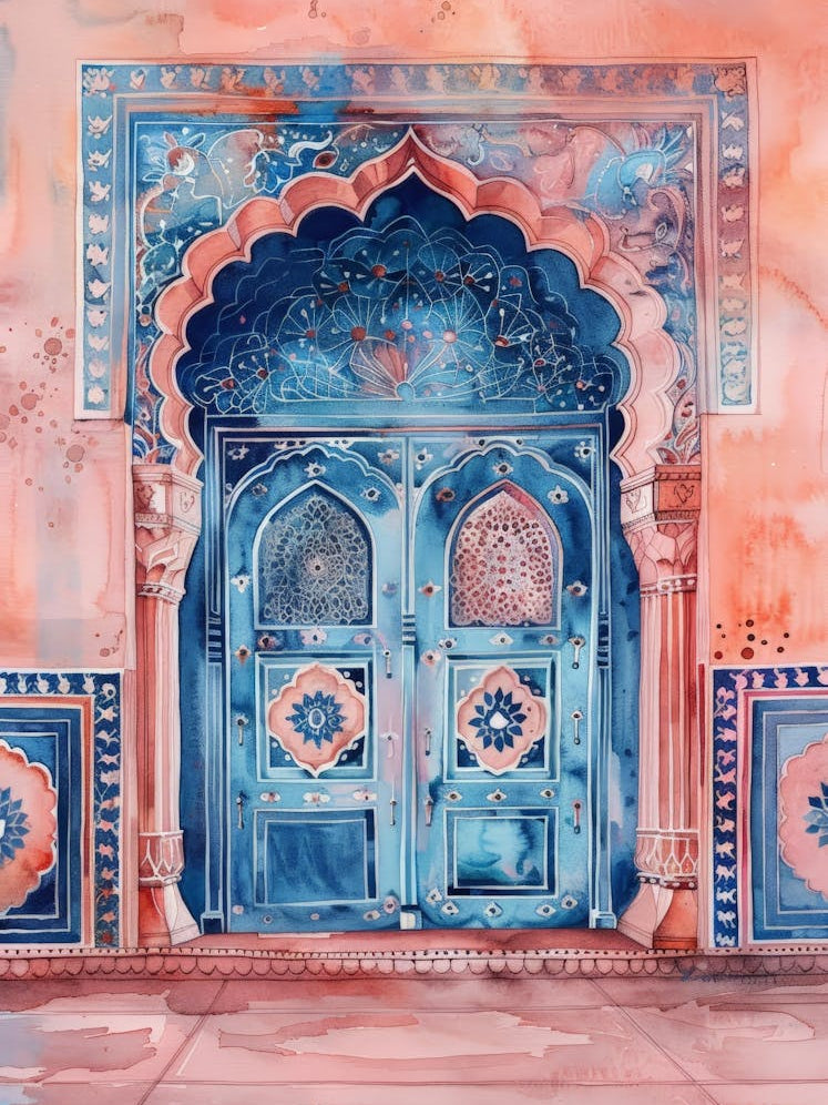 Blue Door In Rajasthan