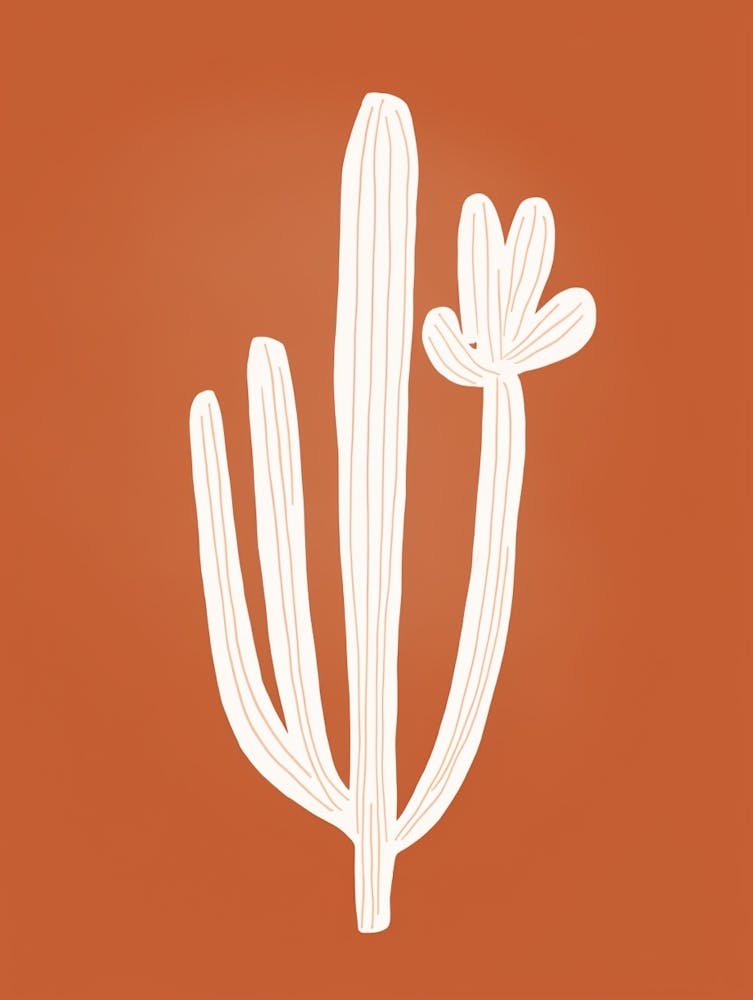 Cactus Line Drawing Chamaecereus Silvestrii 1