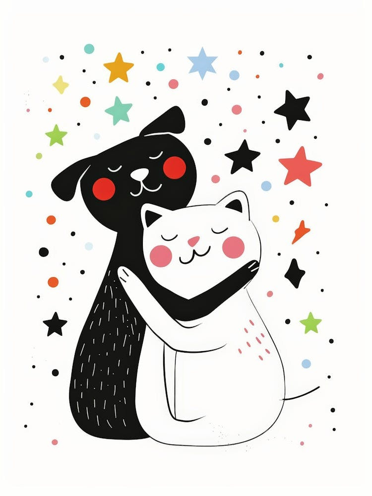 Cat And Dog Hugging 2