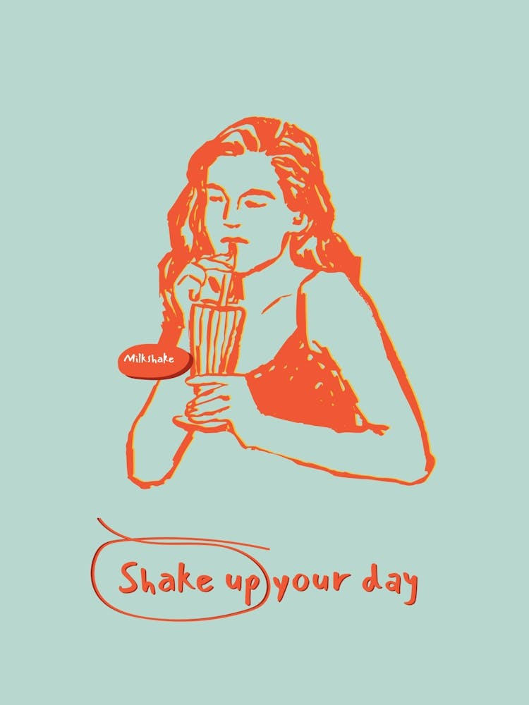 Shake Up Your Day Pop Illustration