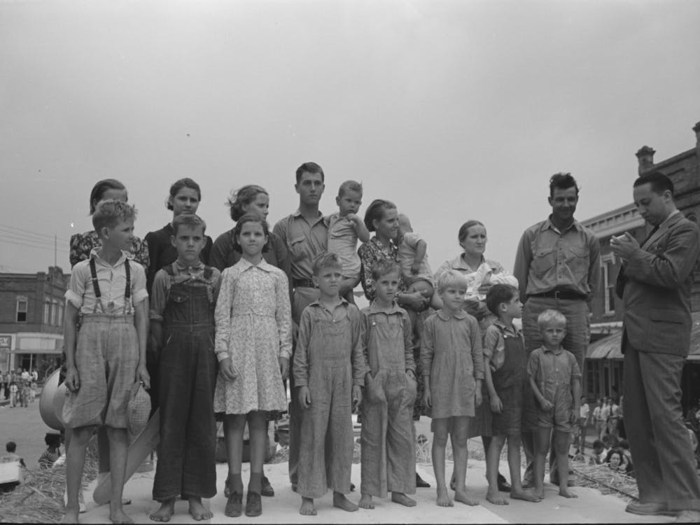 Winner Of Largest Family Contest, National Rice Festival, Crowley, Louisiana By Russell Lee