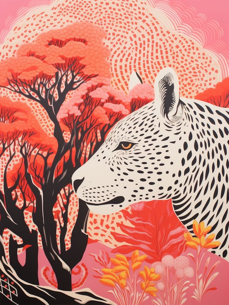 Cheetah Pink & Orange 1