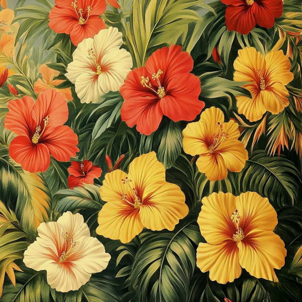 Tropical Flowers Art 9