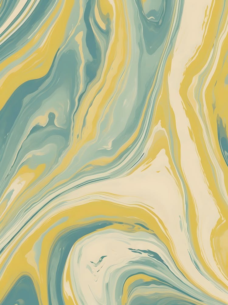 Blue And Yellow Marble