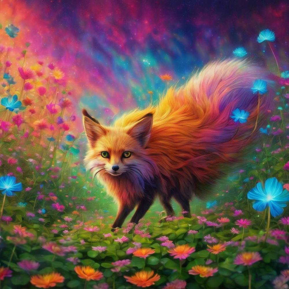 Fox In The Meadow