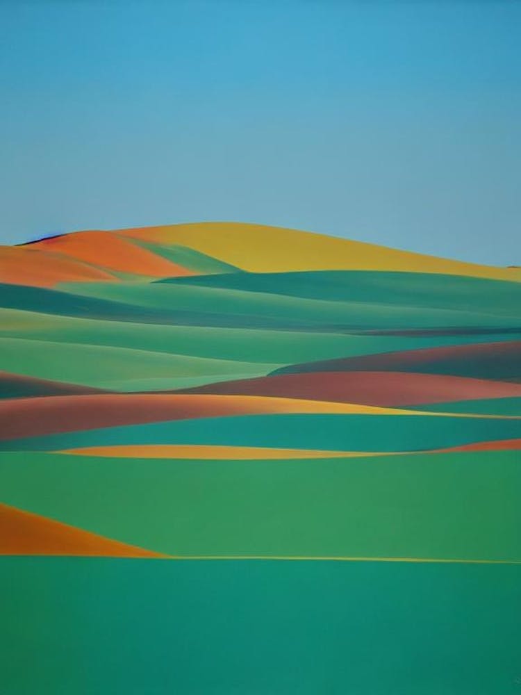 Namib Blue Oil Painting 1