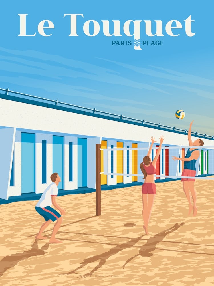 Le Touquet Paris Plage France Travel Poster