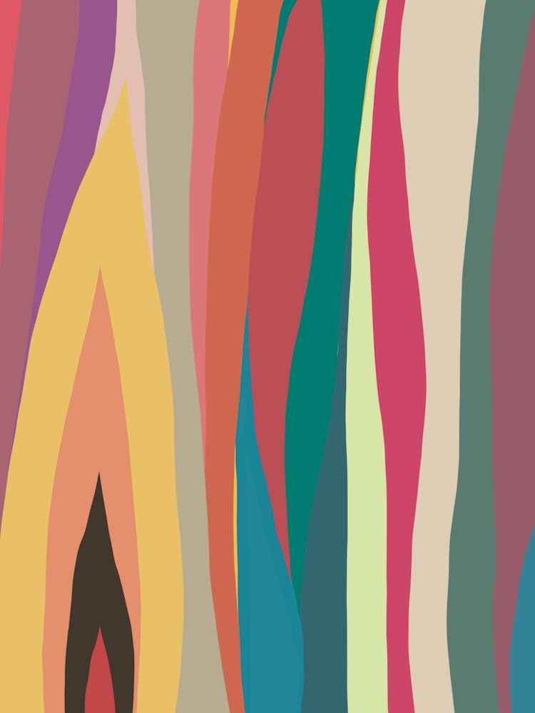 Peinture Abstraite Flammes