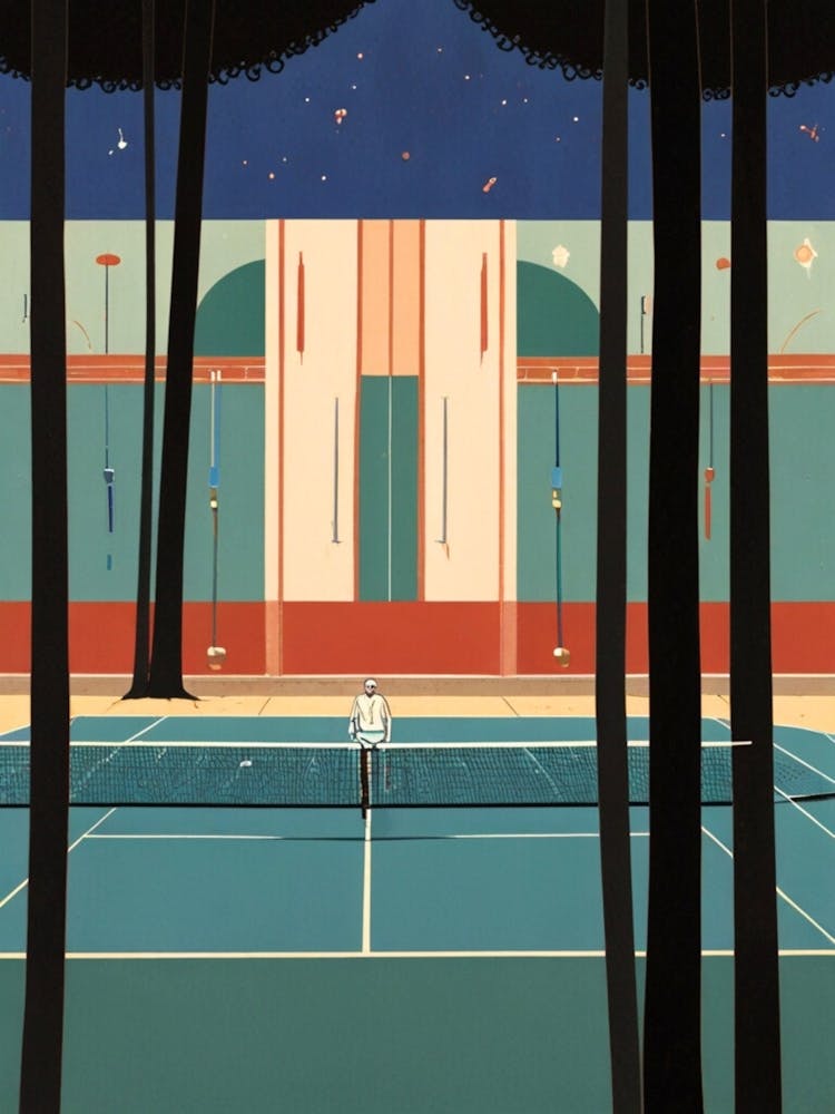 Tennis Court At Night 3
