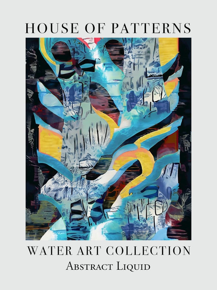 House Of Patterns Abstract Liquid Water 4 Art Print by House of ...