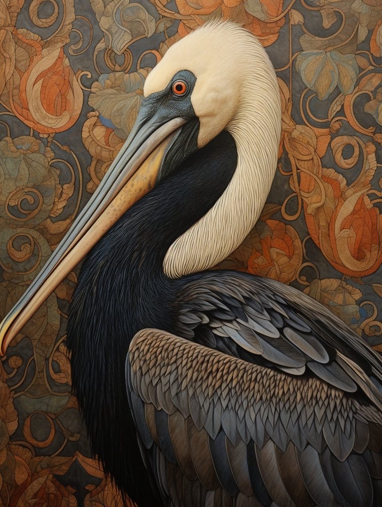 Dark And Moody Botanical Pelican 4