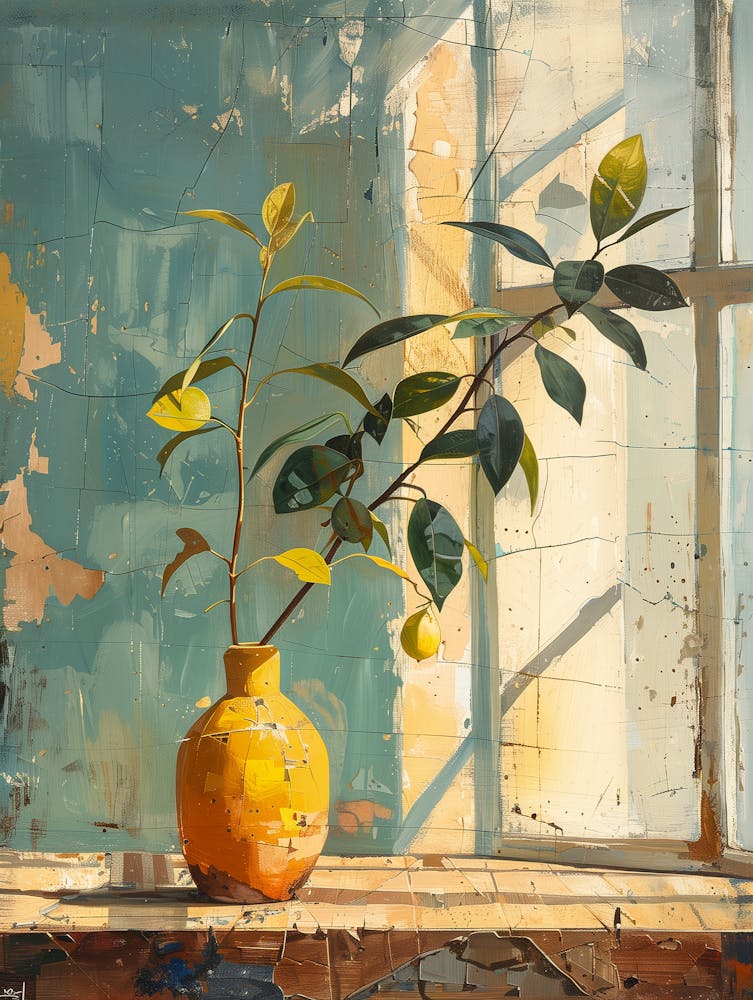 Lemon Tree In A Vase